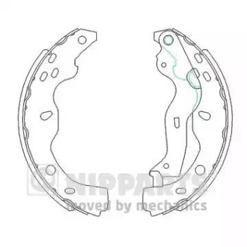 Комплект гальмівних колодок N3508029 NIPPARTS