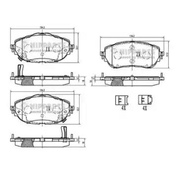 Гальмівні колодки N3602150 NIPPARTS