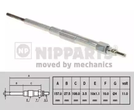 Свічка розжарювання N5717000 NIPPARTS