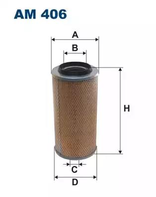 Воздушный фильтр AM406 WIX FILTERS