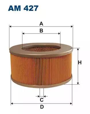 Воздушный фильтр AM427 WIX FILTERS