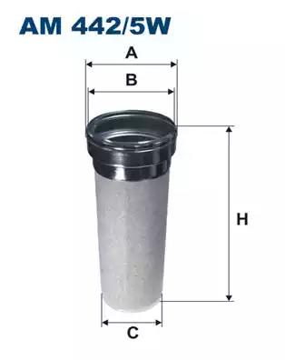 Фільтр вторинного повітря AM4425W WIX FILTERS