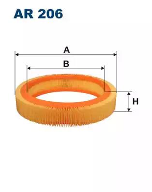 Воздушный фильтр AR206 WIX FILTERS