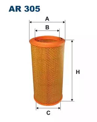 Повітряний фільтр AR305 WIX FILTERS