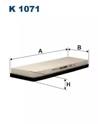 Фильтр воздух во внутренном пространстве K1071 WIX FILTERS