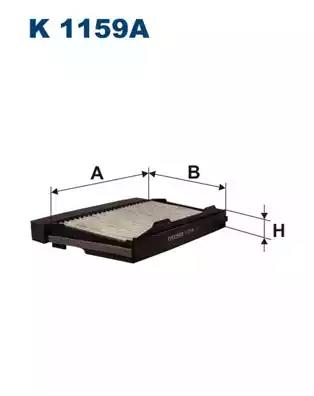 Фильтр воздух во внутренном пространстве K1159A WIX FILTERS
