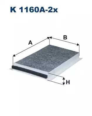 Фильтр воздух во внутренном пространстве K1160A2X WIX FILTERS