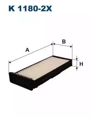 Фильтр воздух во внутренном пространстве K11802X WIX FILTERS