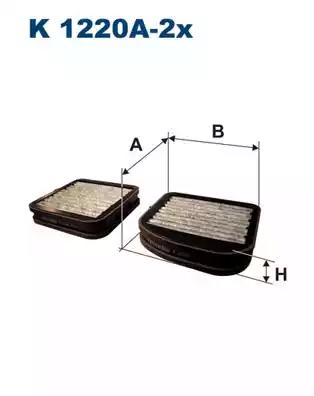 Фильтр воздух во внутренном пространстве K1220A2X WIX FILTERS