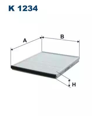 Фильтр воздух во внутренном пространстве K1234 WIX FILTERS