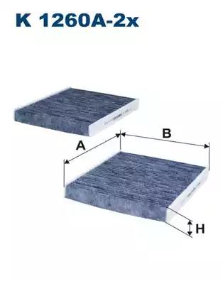 Фильтр воздух во внутренном пространстве K1260A2X WIX FILTERS
