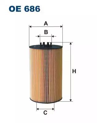 Масляный фильтр OE686 WIX FILTERS