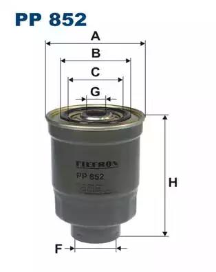 Фільтр паливний PP852 WIX FILTERS