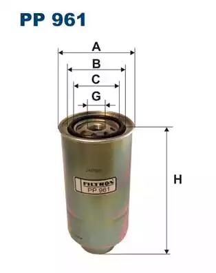 Фільтр палива PP961 WIX FILTERS