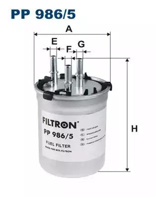 Топливный фильтр PP9865 WIX FILTERS