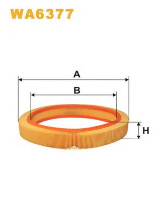 Фильтр воздушный ar 033 WA6377 WIX FILTERS