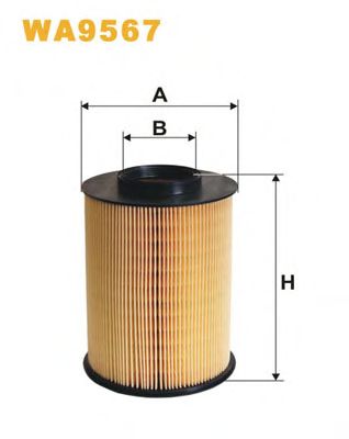 Фільтр повітряний WA9567 WIX FILTERS