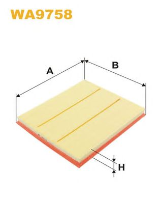 Фільтр повітряний WA9758 WIX FILTERS
