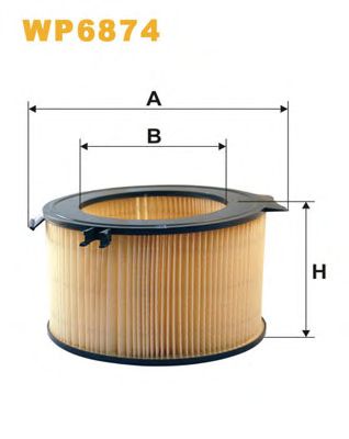 Фільтр салону vw california t4 camper transporter t4 1.8-2.8 07.90-06.03 WP6874 WIX FILTERS
