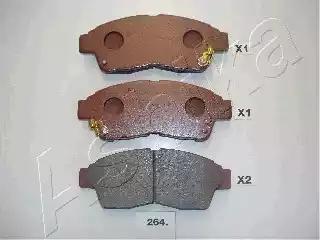 Комплект тормозных колодок дисковый тормоз 5002264 ASHIKA