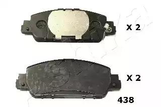 Гальмівнi колодки дисковi honda accord 2.4-3.5 15- 5004438 ASHIKA