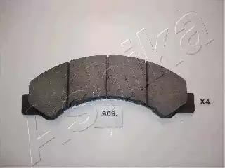 Комплект гальмівних накладок, дискове гальмо 5009909 ASHIKA