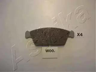 Комплект тормозных колодок дисковый тормоз 50W0000 ASHIKA