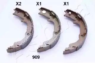 Колодки гальмівні барабанні задні ashika 55-09-909 asx лансер х... 5509909 ASHIKA