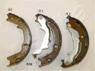 Колодки гальмівні барабанні комплект 4 шт 550KK16 ASHIKA