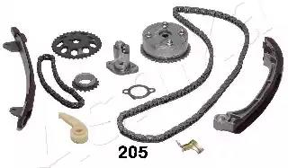 Комплект ланцюгів привода KCK205V ASHIKA
