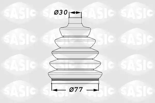 Комплект пильовика приводного вала 1900009 SASIC