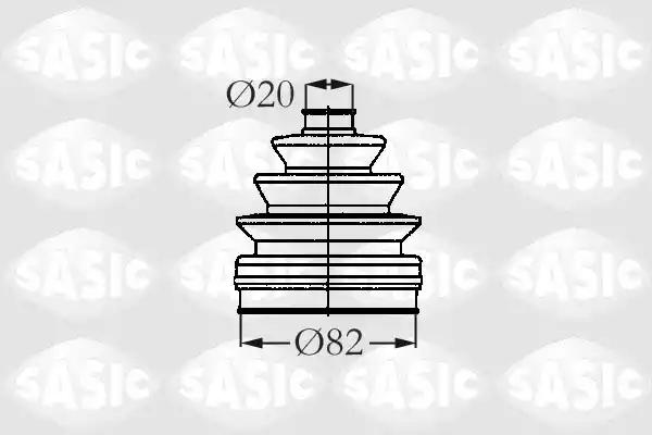 Комплект пилозахисний, приводний вал 2003417 SASIC
