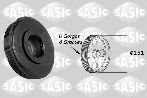 Ременный шкив коленчатый вал 2154020 SASIC
