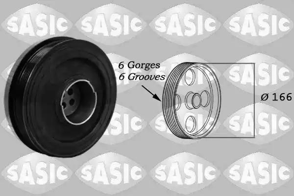 Ремінний шків колінчастого валу bmw 1.8tdi/2.0tdi n47 вир-во sasic 2156054 SASIC