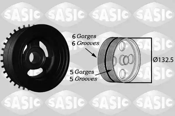 Koło pasowe wału korbowego ford c-maxfo cus 2156068 SASIC