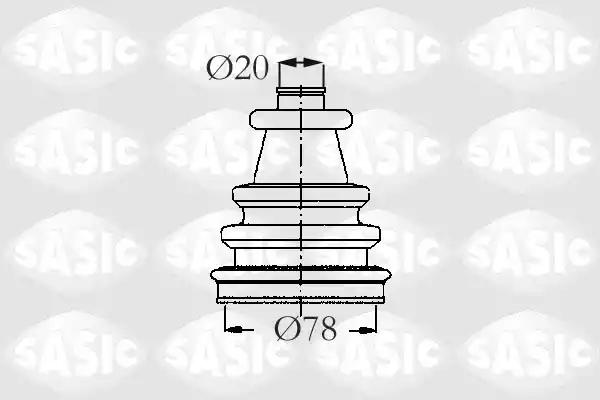 Комплект пылника приводной вал 2873743 SASIC