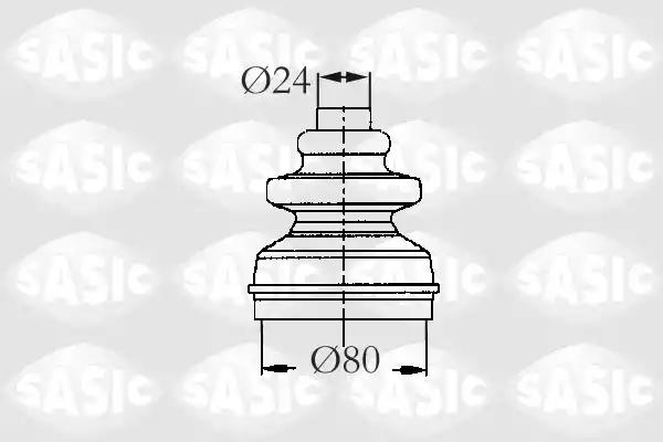 Комплект пильовика приводного вала 2873793 SASIC