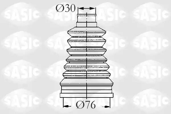 Комплект пилозахисний, приводний вал 2933133 SASIC