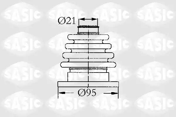 Комплект пилозахисний, приводний вал 4003444 SASIC