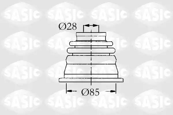 Пыльник рулевой рейки 4003451 SASIC