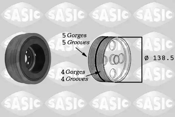 Ременный шкив коленчатый вал 9001804 SASIC