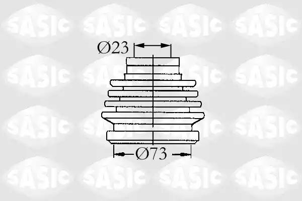 Комплект пылника приводной вал 9004631 SASIC