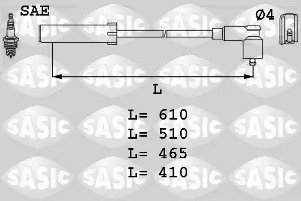 Комплект проводів високої напруги 9284004 SASIC