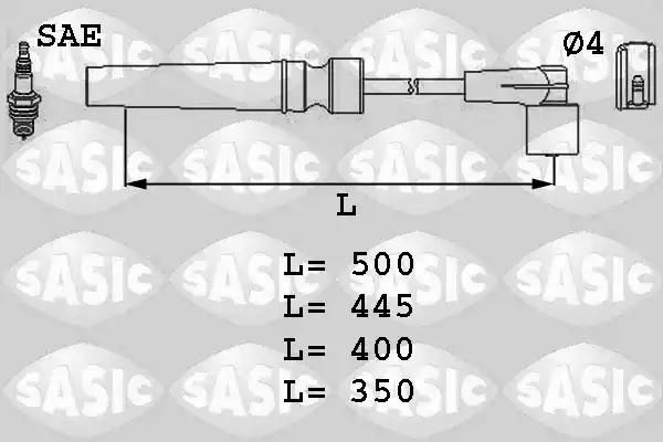 Дріт запалювання chevrolet daewoo 1.6 компл. вир-во sasic 9286003 SASIC