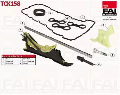 Zestaw łańcucha rozrządu bmw 35 25-3  5 05- TCK158 FAI