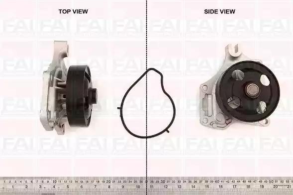 Водяна помпа mazda 2 3 1.3/1.4/1.6 10.03- WP6473 FAI
