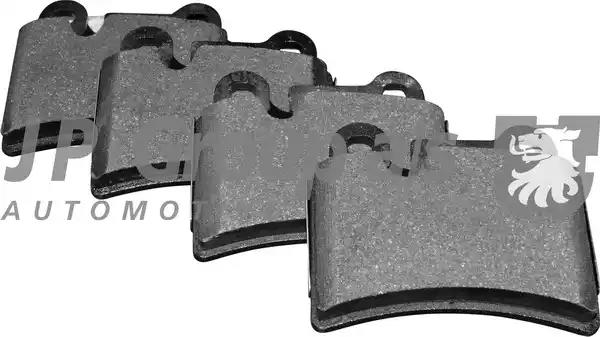 Комплект гальмівних колодок 1163707110 JP GROUP
