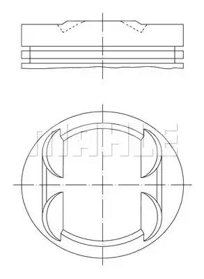 Поршень 0013400 KNECHT