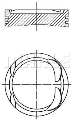 Поршень 001PI00163000 KNECHT