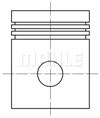 Поршень 0020503 MAHLE